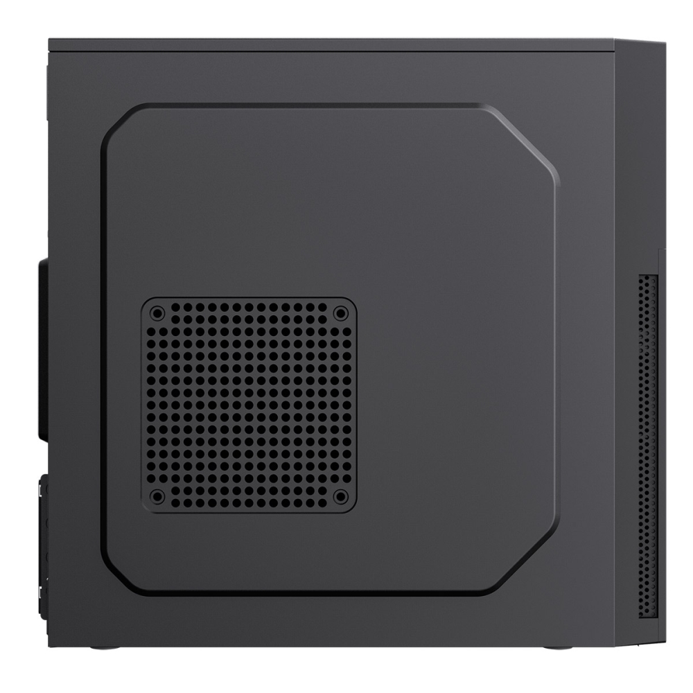 CIT Mentor Micro-ATX Office PC Case With USB Type C and 80mm Rear Black Fan Included