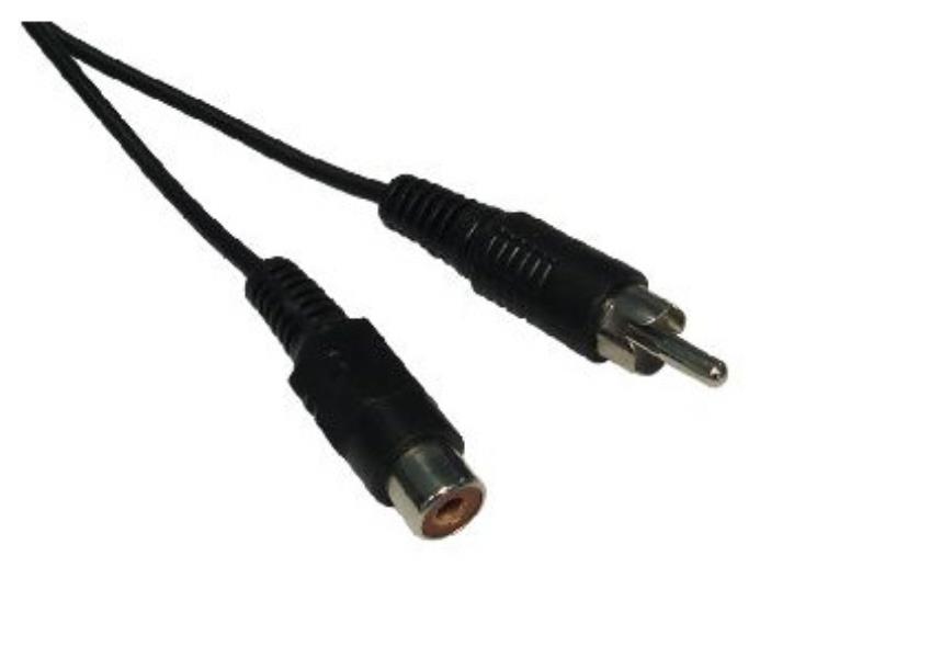 Cables Direct 5m RCA/RCA audio cable Black