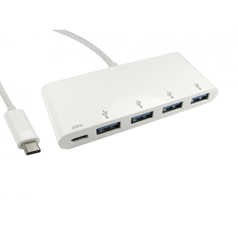 Cables Direct USB3C-HUB4BPWPD Interface Hubs - White