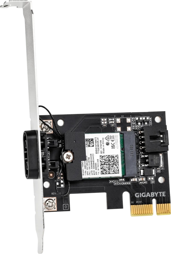 Gigabyte GC-WFAX210 Intel WiFi 6E AX210 2400Mbps Bluetooth 5.2 Wireless PCI-Express Card