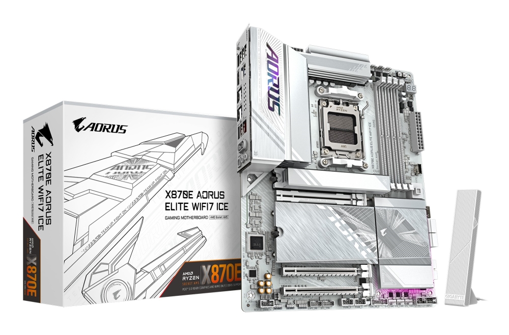 Gigabyte X870E Motherboards - White