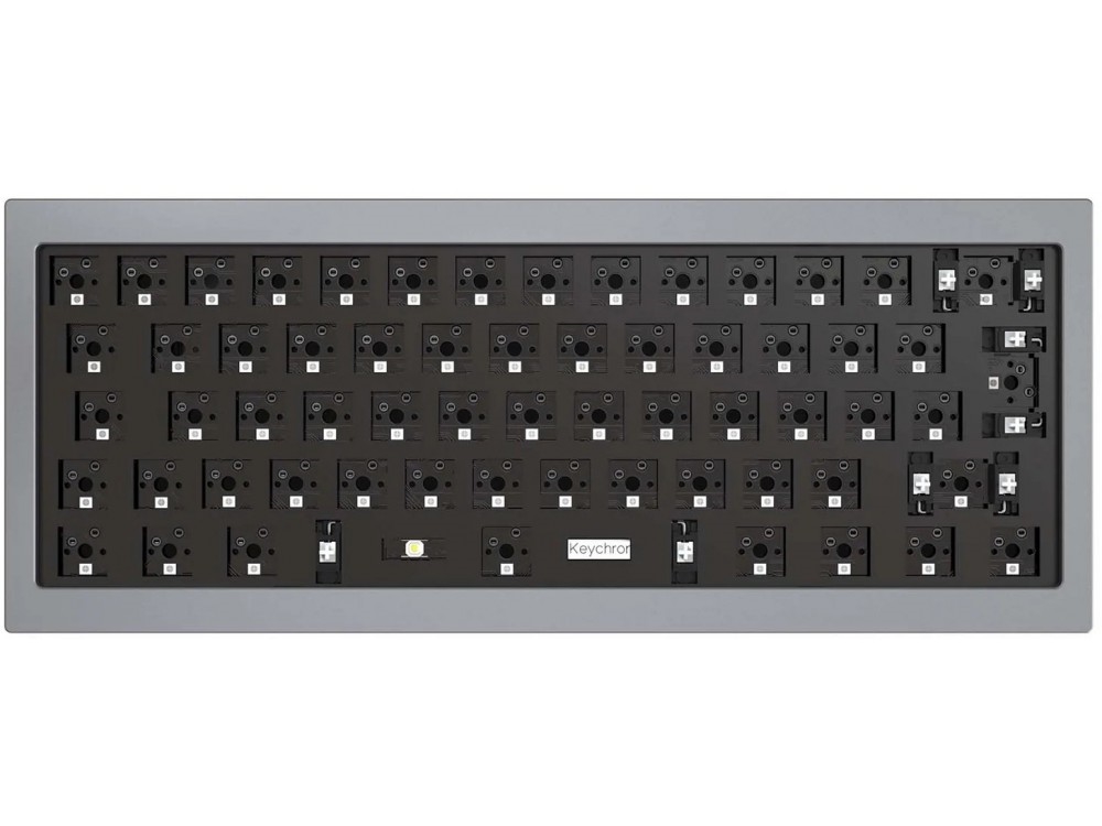 Keychron ISO Q4 60% QMK/VIA RGB Barebone Aluminium Mac/PC Silver Grey Custom Keyboard