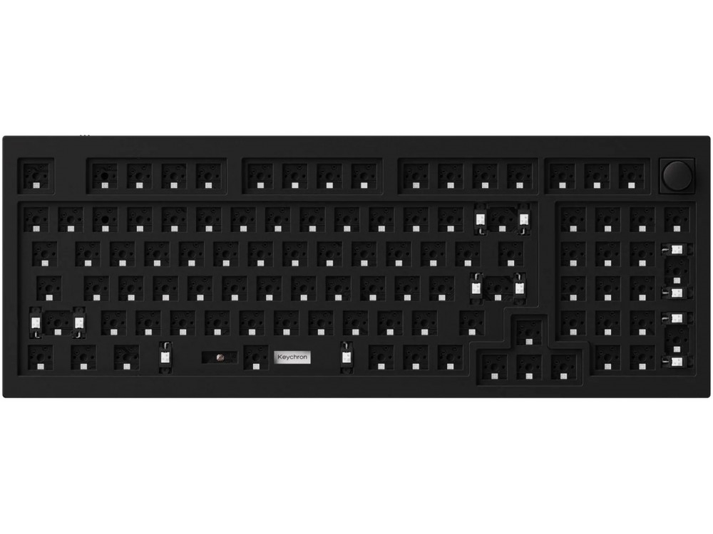Keychron ANSI Q5 QMK RGB Aluminium Mac/PC Carbon Black Barebone Custom Keyboard with Knob