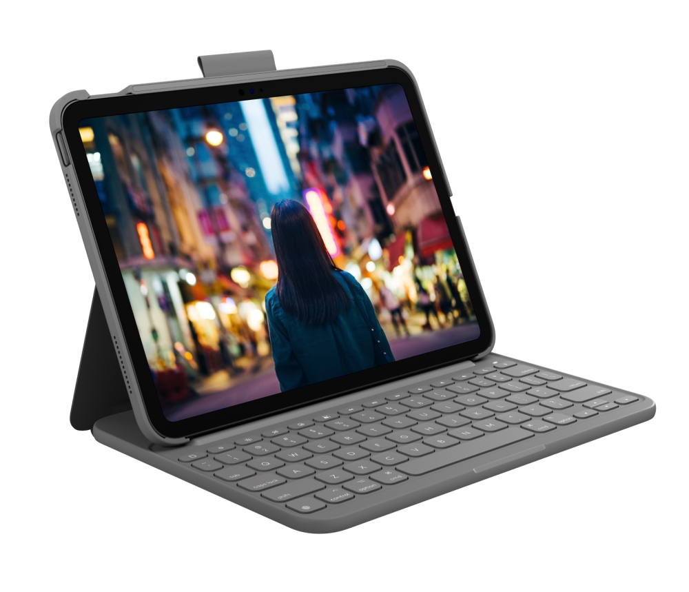 Logitech Slim Folio Grey Bluetooth QWERTY UK English