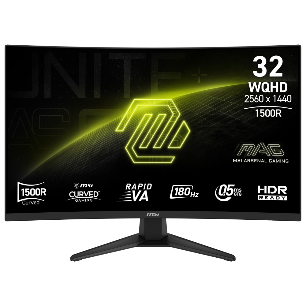 MSI 321CQF Computer Monitors - 31.5 Inches - Black