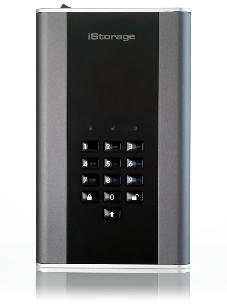 iStorage DiskAshur DT2 external hard drive 18 TB Black, Grey