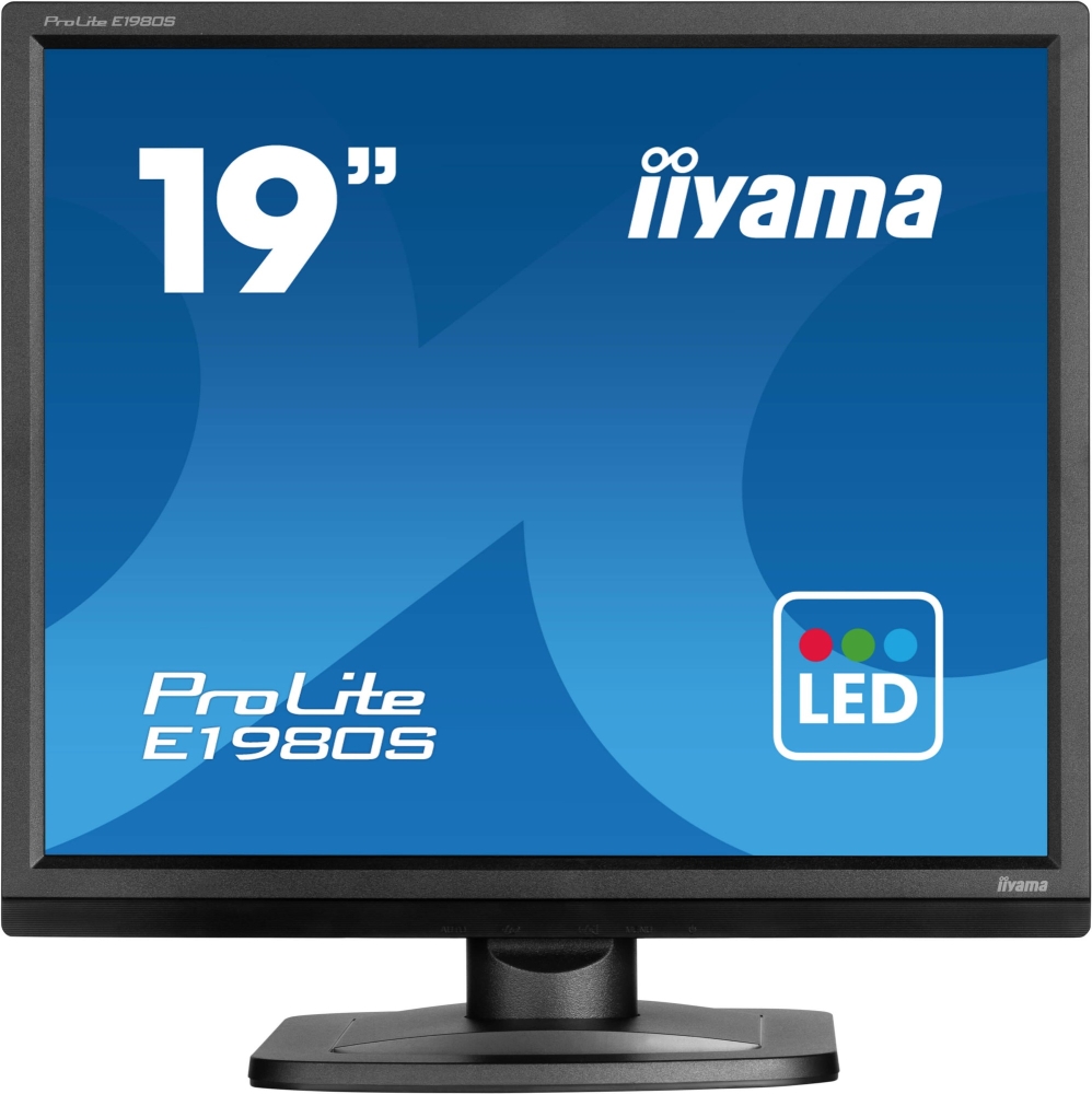 iiyama E1980S-B1 Computer Monitors - 19 Inches - Black